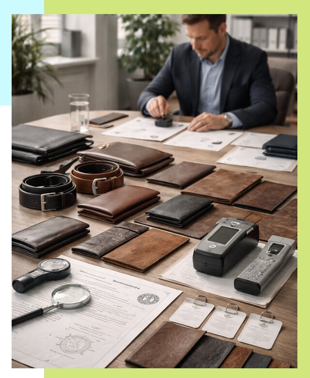 Сертификация кожаных изделий в Чехове от 12200 р. | Алешин-Чхв