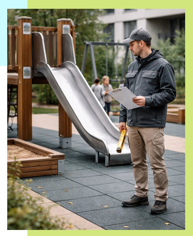 Сертификация детских площадок в Чехове от 25418 р. | Алешин-Чхв