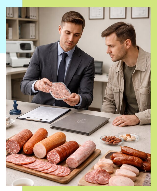 Сертификация колбасных изделий в Чехове от 7625 р. | Алешин-Чхв