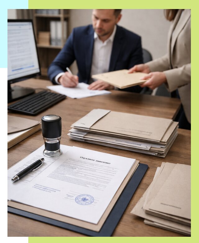 Отказное письмо для таможни в Чехове от 3050 р, Алешин-Чхв