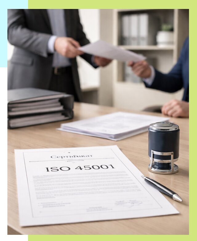 Сертификат ISO 45001 в Чехове под ключ от 45752 р. | Алешин-Чхв